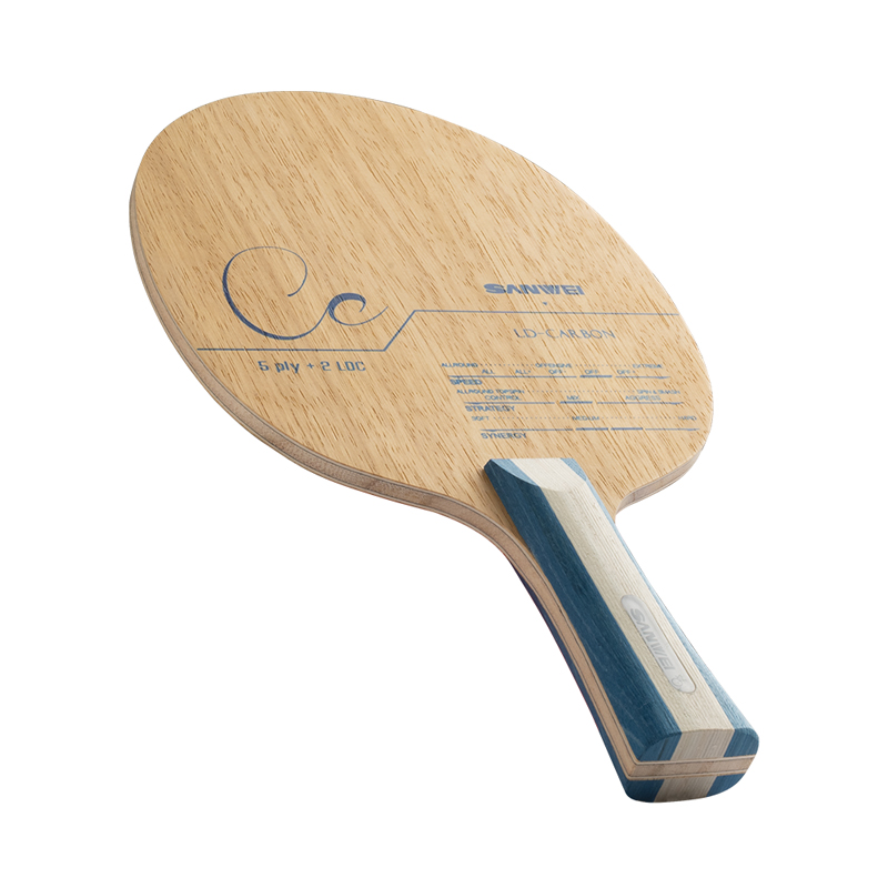 Table Tennis Custom Bat - SANWEI CC CARBON Lâmina de tênis