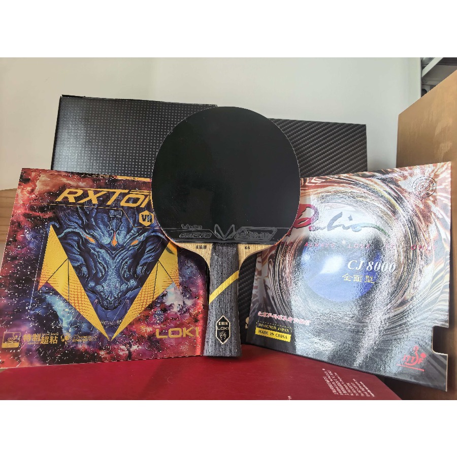 Table Tennis Custom Bat - Raquete de Tênis de Mesa LOKI