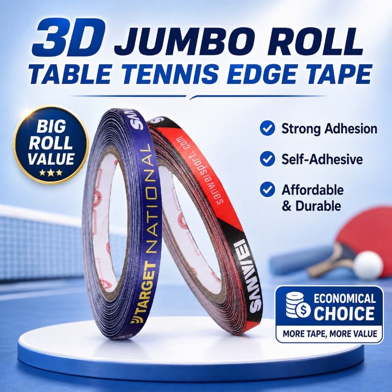 Table Tennis Paddle Set - Fita Protetora de Borda para Raquete