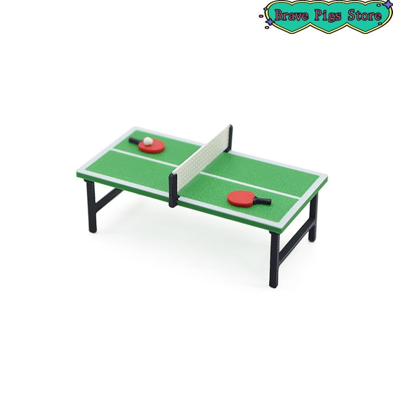 Table Tennis Paddle Set - 1:12 modelo de raquete de tênis