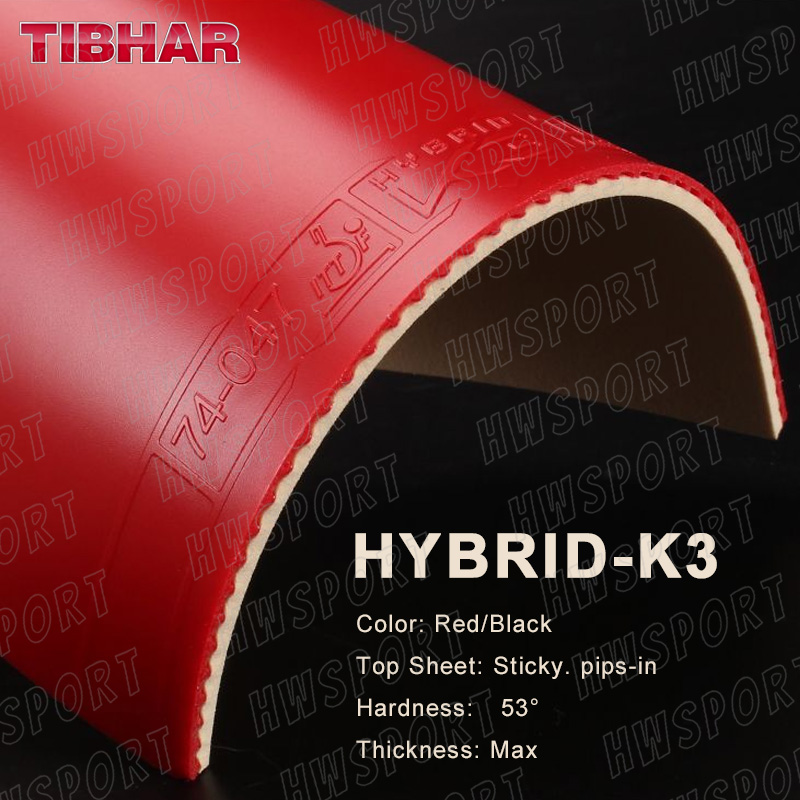 Tibhar híbrido k3 borracha de  - Table Tennis Hybrid Rubbers avaliação e preço