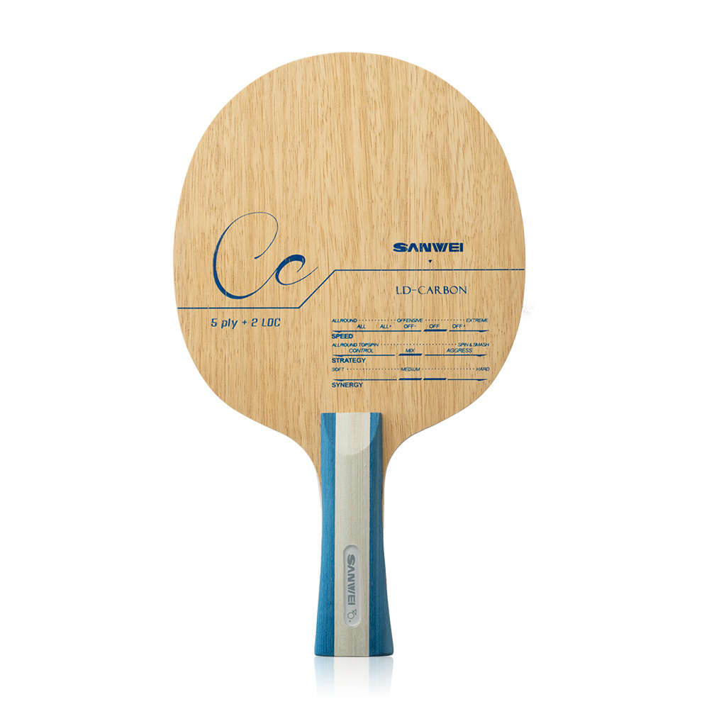 SANWEI CC CARBON Lâmina de tên - Table Tennis Custom Bat avaliação e preço