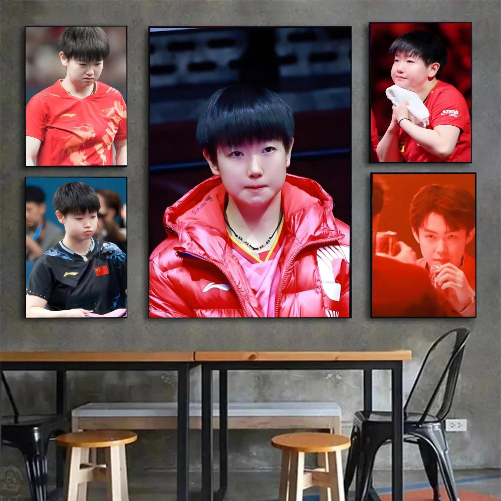 Pôster de atleta de tênis de m - Table Tennis Live avaliação e preço