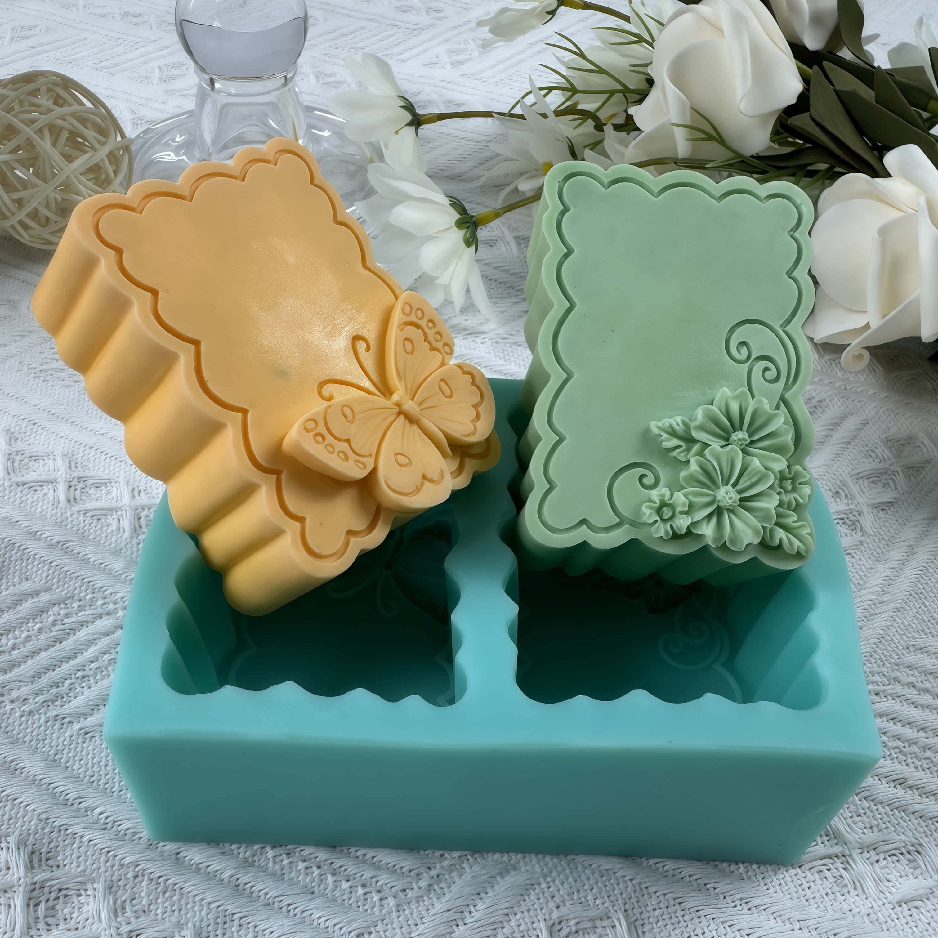 Molde de sabão flor borboleta, - Butterfly Rubber Sheet avaliação e preço