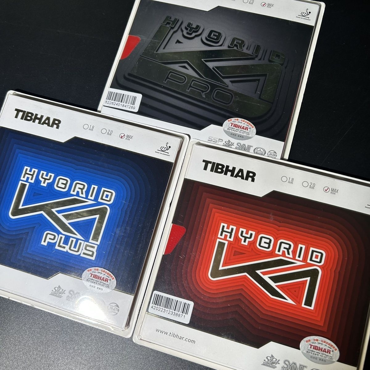 Tibhar K2 Híbrido e K1 Nationa - Table Tennis Hybrid Rubbers avaliação e preço