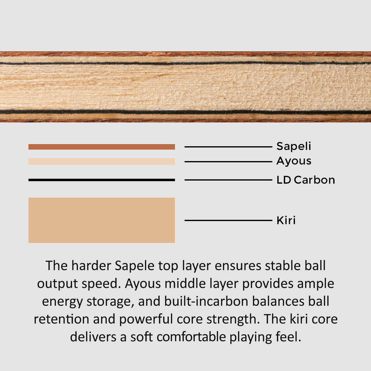 Raquete de Tênis de Mesa SANWE - Table Tennis Custom Bat avaliação e preço