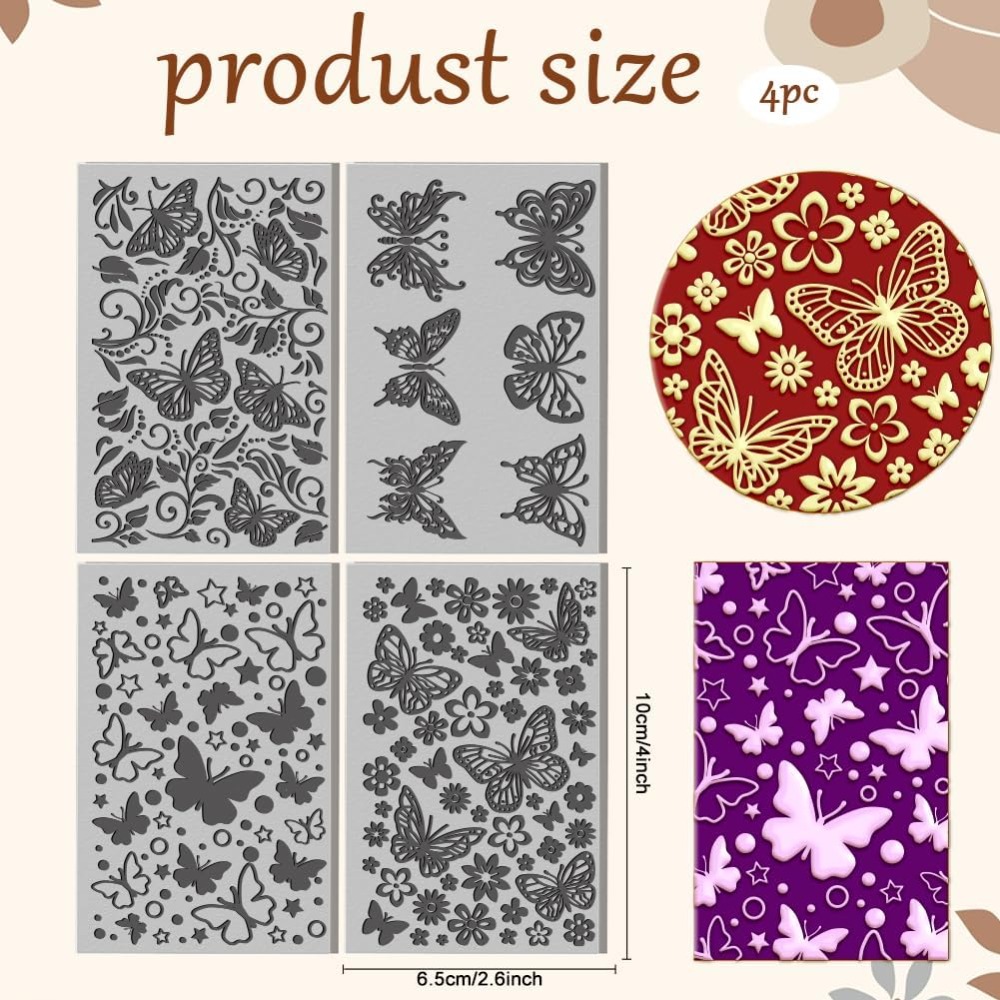 4 Folhas de Borracha Laserável - Butterfly Rubber Sheet avaliação e preço